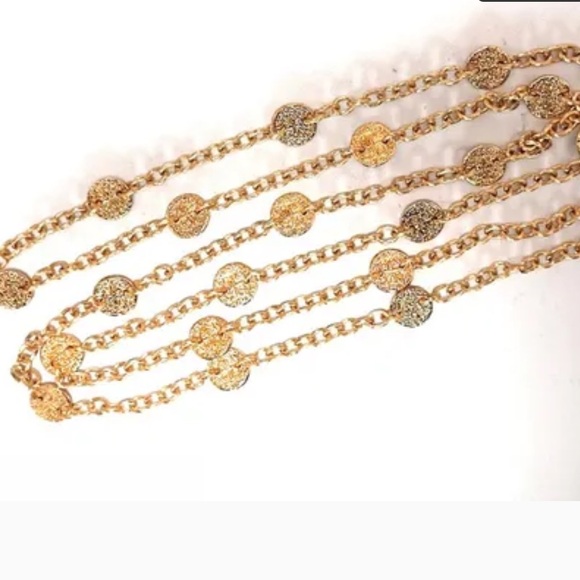 Chanel Vintage 24k Yellow Gold Plated Chanel Coin Necklace - Picture 7 of 15